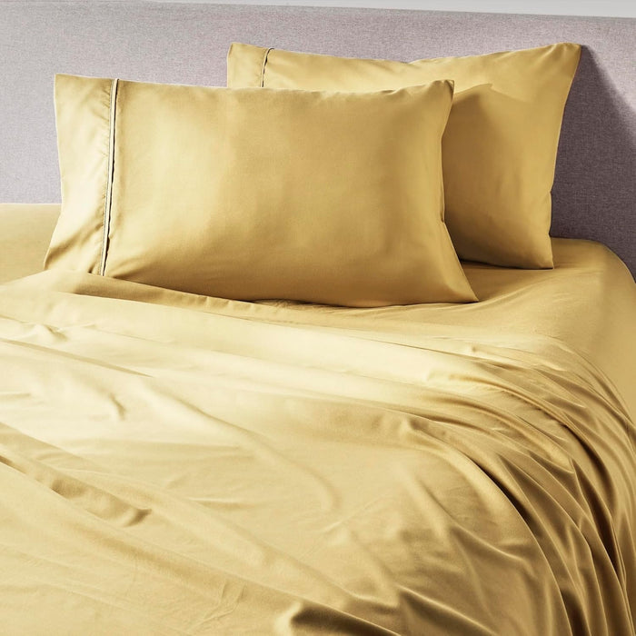 PeachSkinSheets Almond Ivory Sheet Set - 1500tc Level of Softness - Extra Soft Cooling Sheets for Hot Sleepers and Night Sweats - Twin Size