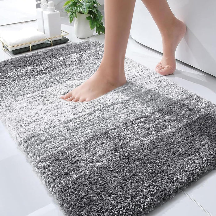 OLANLY Bathroom Rugs Mat Extra Soft Absorbent Quick Dry Machine Washable