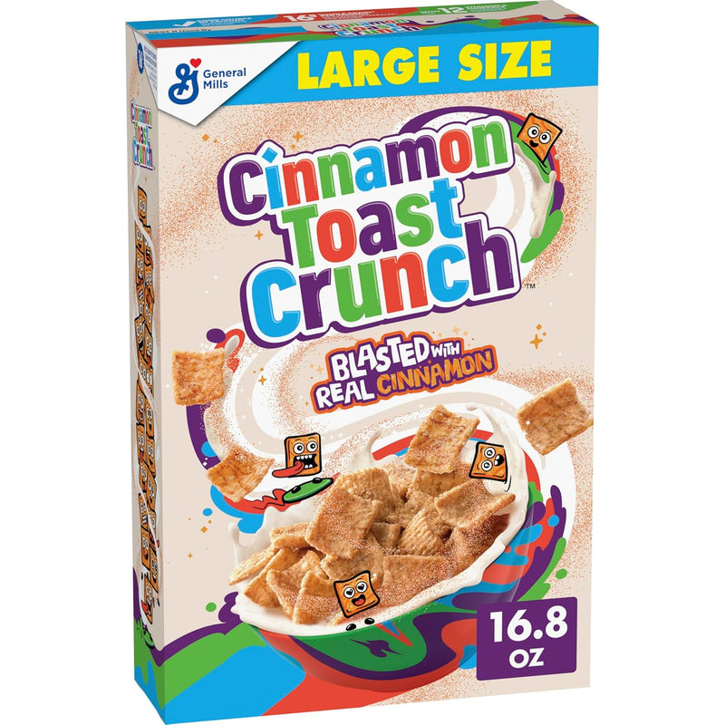 Cinnamon Toast Crunch Breakfast Cereal, Crispy Cinnamon Cereal, 12 oz
