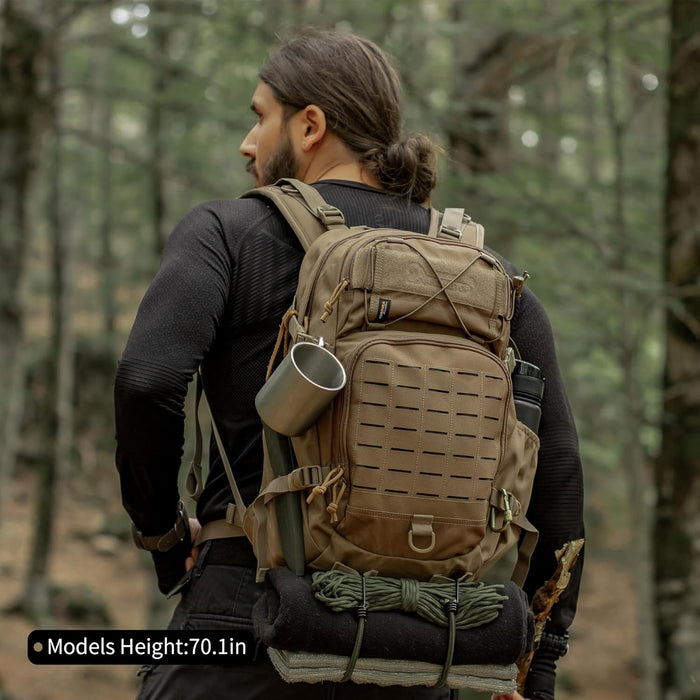 Mardingtop Tactical Military Backpack for Men,25L Molle Backpack, Cordura Backpack for Hiking,Camping