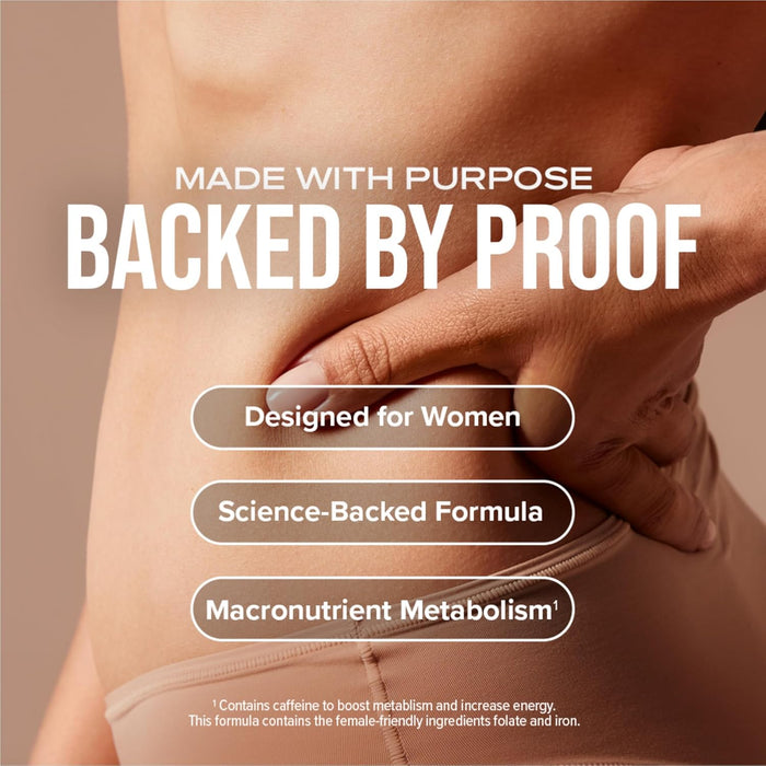 Hydroxycut +Women - 60 Rapid-Release Liquid Capsules - Includes Biotin, Collagen, Folate & Iron