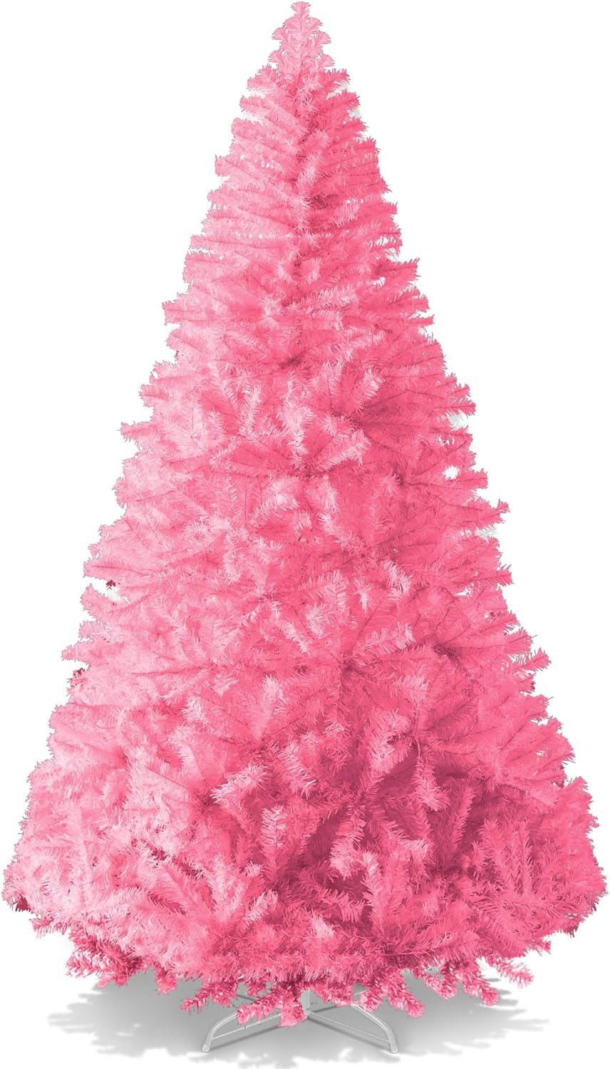 Best Choice Products Artificial Christmas Tree, 6ft Premium Unlit Hinged Design, Dense Branches Realistic Holiday Décor w/Easy Assembly, Base