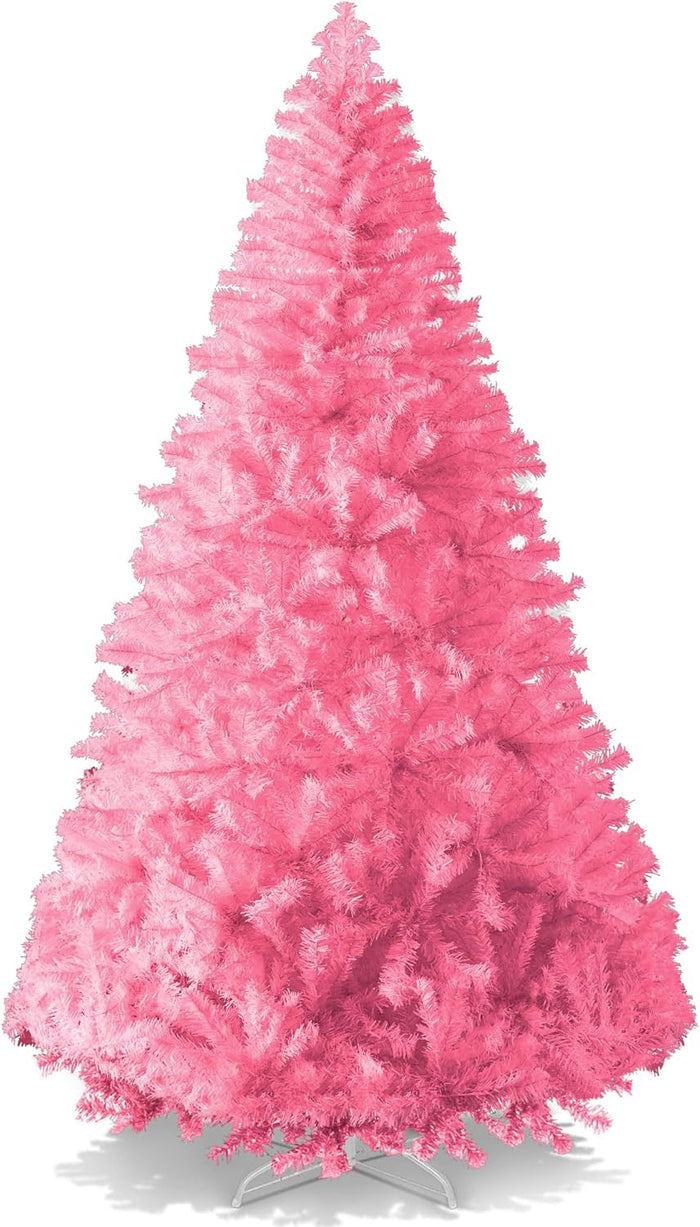 Best Choice Products Artificial Christmas Tree, 6ft Premium Unlit Hinged Design, Dense Branches Realistic Holiday Décor w/Easy Assembly, Base