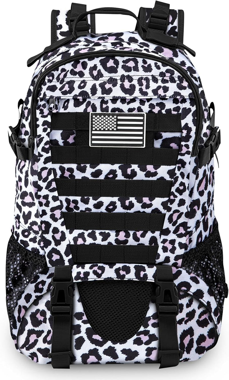 Jueachy Tactical Backpack for Men Hiking Day Pack Molle Military Rucksack Waterproof 30L EDC Bag with USA Flag Patch