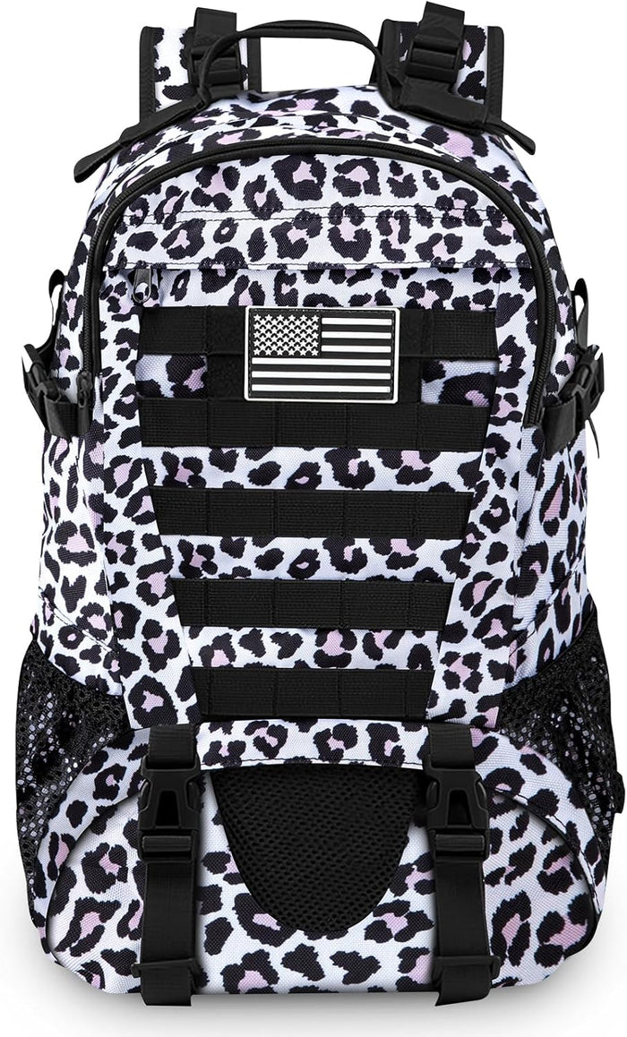 Jueachy Tactical Backpack for Men Hiking Day Pack Molle Military Rucksack Waterproof 30L EDC Bag with USA Flag Patch