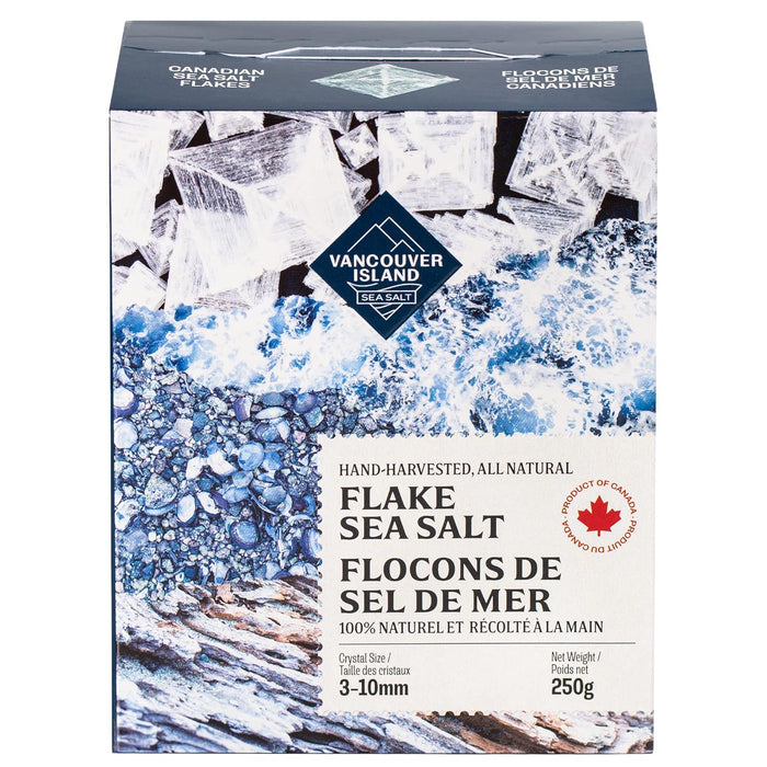 Flaky Sea Salt - 35oz of Large Gourmet Salt Flakes - Handcrafted on Vancouver Island - Perfect for Seasoning, Baking, Cooking, and Finishing - Bucket of All Natural Flaked