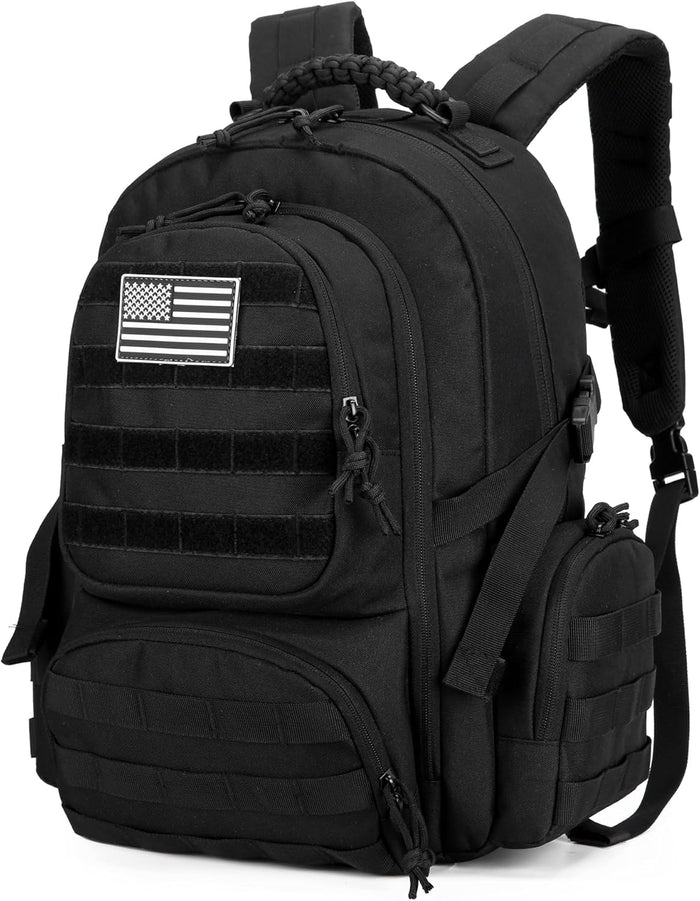 30L Military Tactical Backpack for Men 3 day Assault Pack Molle Daypack Army Hiking Rucksack (Khaki)