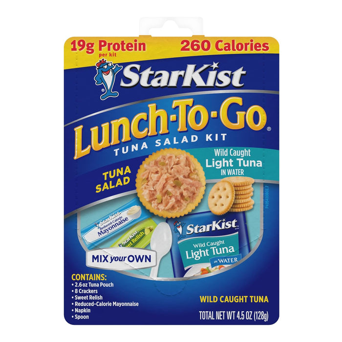 StarKist Lunch To-Go Chunk Light Pouch - Mix Your Own Tuna Salad - (Packaging 4.1 Ounce (Pack of 12)
