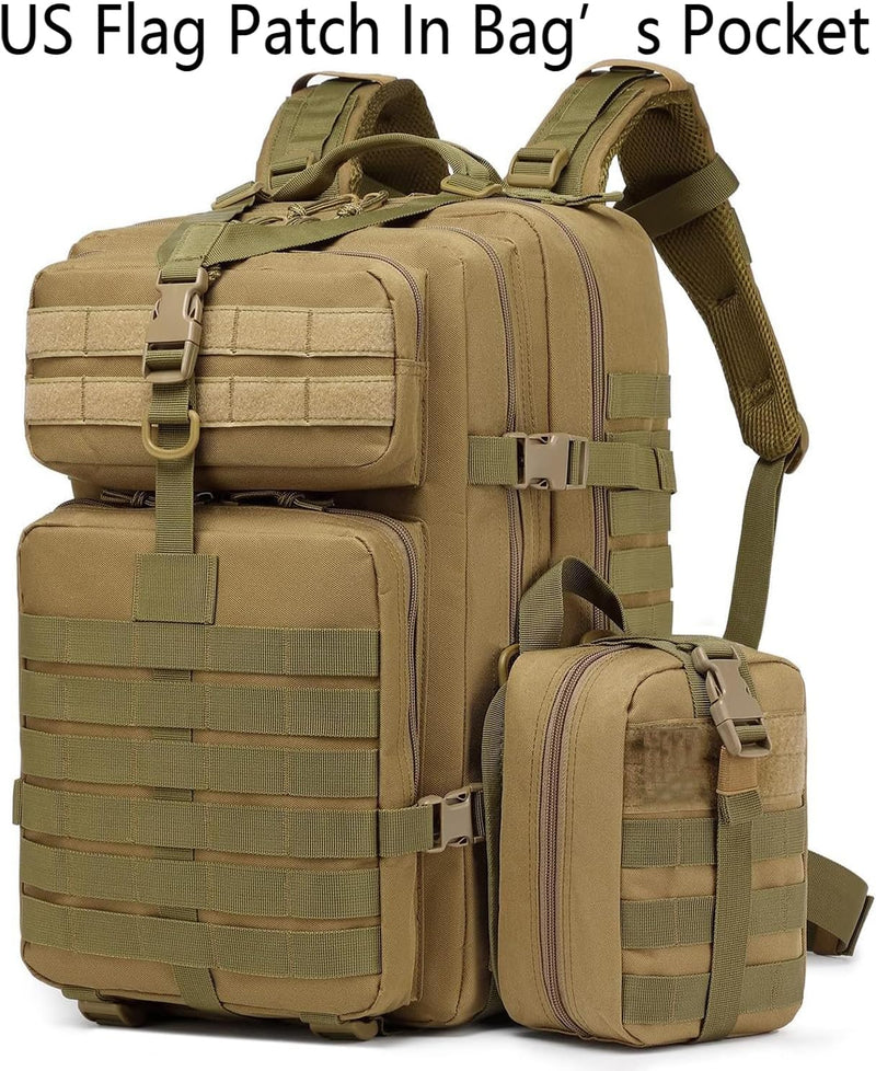 ATBP Tactical Military Rucksack Backpack Molle Hiking Daypack Hunting 45 Liters