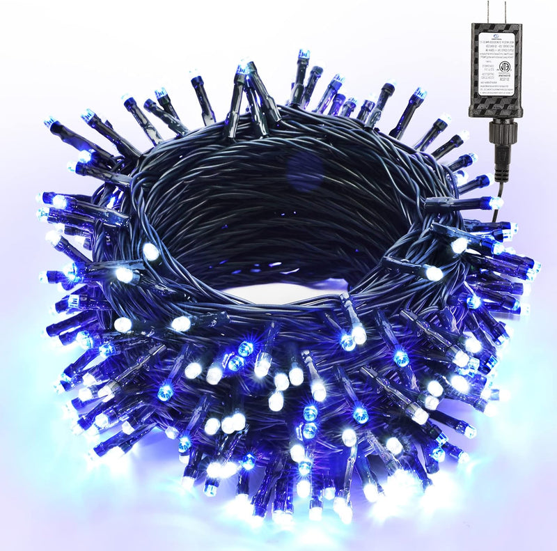 Brizled Purple & Orange Halloween Lights, 95.14ft 240 LED Halloween String Lights Connectable with Timer, 8 Modes Outdoor Orange Light, Plugin Mini Light Waterproof for Outside Spooky Decoration