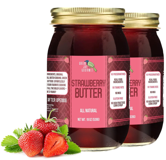 Green Jay Gourmet Monkey Butter - All-Natural, Gluten-Free Banana Butter - Pineapple Spread with Bananas & Mango - Gourmet Fruit Butter - No Corn Syrup, Preservatives or Trans-Fats - 19 Ounces