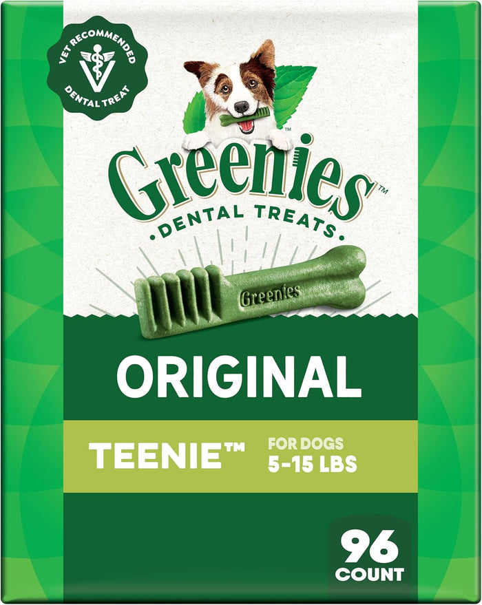 Greenies Veterinarian-Recommended Natural Dental Dog Treats Regular Size, Original Flavor, 12 oz. Pack, 43 Count