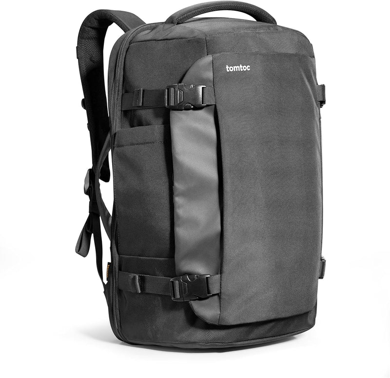 tomtoc Travel Backpack 40L, TSA Friendly Flight Approved Carry-on Luggage Hand Water-resistant Lightweight Business Rucksack, Durable Large Weekender Bag Daypack Fits 17.3 Inch Laptop, PFAS Free