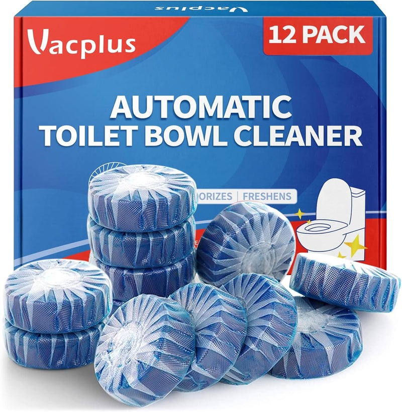 Vacplus Automatic Toilet Bowl Cleaner Tablets, Bathroom Toilet Tank Cleaner (30 PACK), VA-T165
