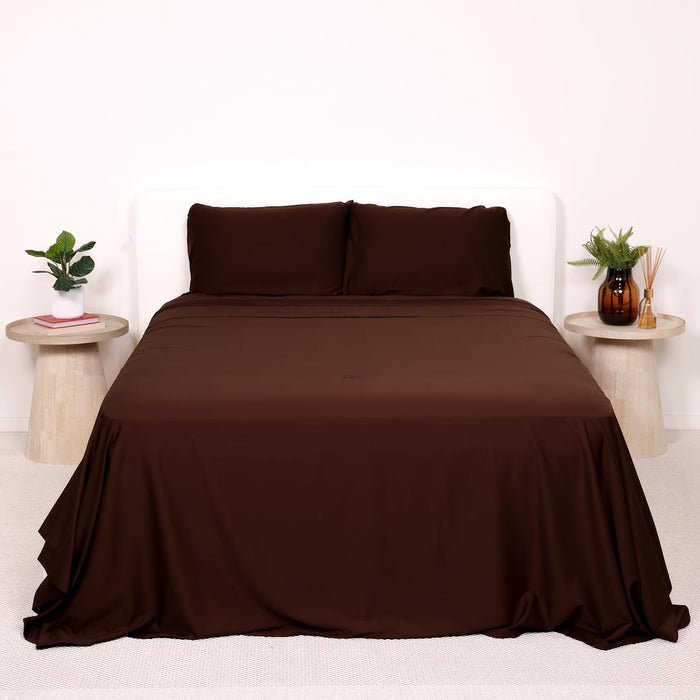 THE LAD COLLECTIVE 2.0 Bedding Set - 4 Piece Sheet & Pillow Case Set, Custom Blend, Soft, Comfortable, Temperature Regulating, & Easy-to-Use - (Twin XL, Aspen)