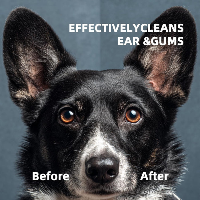 Dog Ear Wipes, Ear Wipes for Dogs, Cat Ear Wipes, Dog Ear Cleaning Wipes, Cat Wipes, Pet Wipes for Cats, Cat Cleaning Wipes – Pet Ear Cleaning Finger Wipes for Cats: Ear Wipes, Weekly Care
