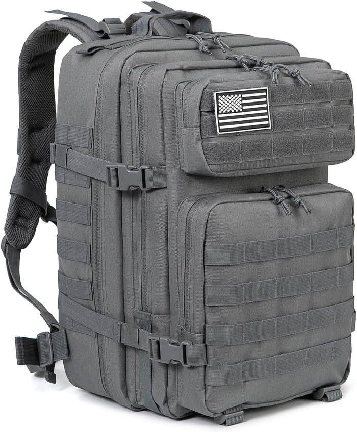 QT&QY 45L Military Tactical Backpacks Molle Army Assault Pack 3 Day Bug Out Bag Hiking Treeking Rucksack…