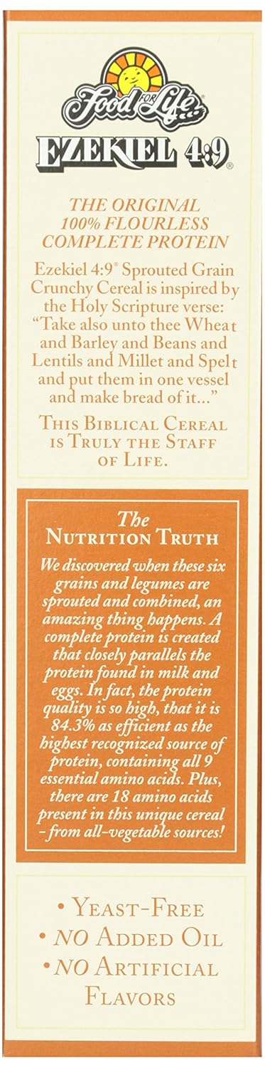 Food For Life, Ezekiel 4:9 Organic Sprouted Grain Cereal, Original, 16 oz