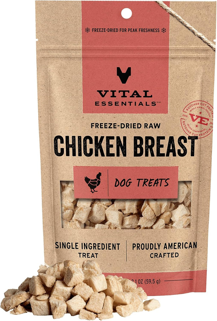 Vital Essentials Single Ingredient Minnows Dog Treats, 1 oz | Freeze-Dried Raw | Premium Quality High Protein Training Treats | Grain Free, Gluten Free, Filler Free