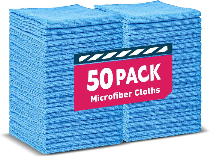 Microfiber Cleaning Cloths Bulk Pack-400 Pack, Microfiber Towels Bulk, Towels for Cars, Cleaning Rags Gray (12x12 inches)