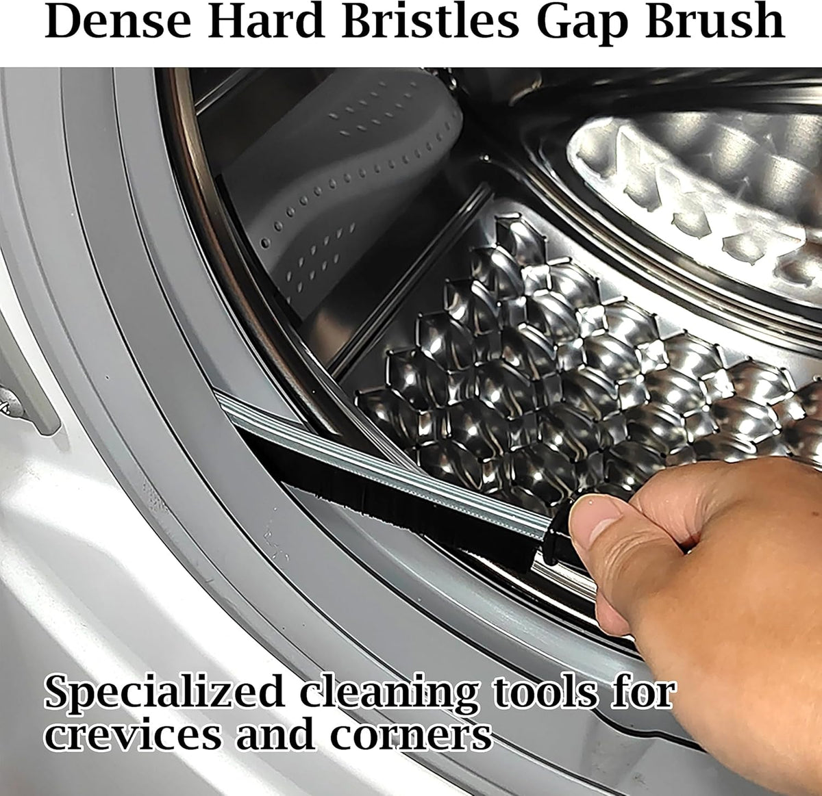Hard Bristle Crevice Cleaning Brush, 11 Pcs Multifunctional Gap Cleaning Brush Tool Kits for Household, Full Sets Crevice Cleaning Brush for Kitchen Bathroom Toilet Crevice, Practical and Durable