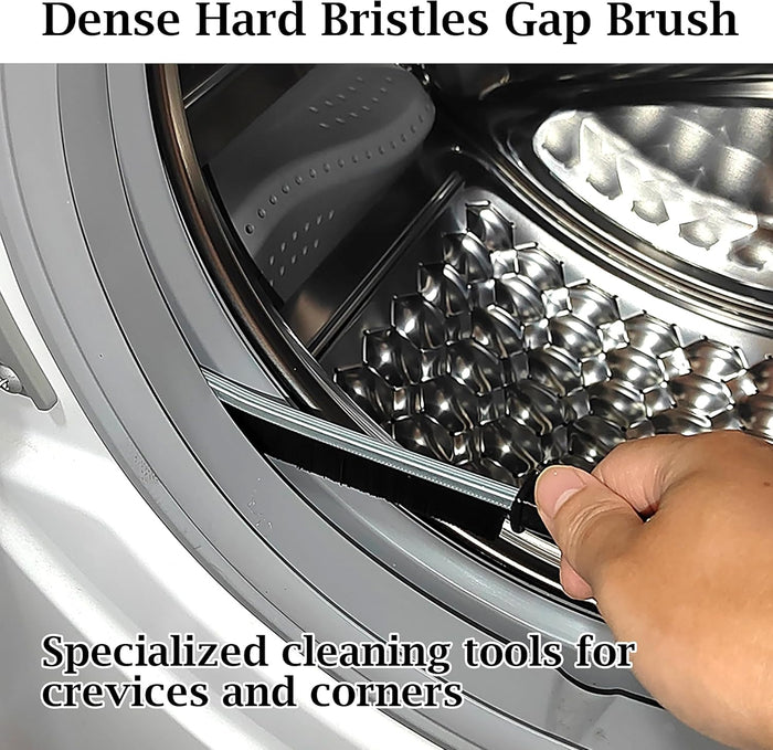 Hard Bristle Crevice Cleaning Brush, 11 Pcs Multifunctional Gap Cleaning Brush Tool Kits for Household, Full Sets Crevice Cleaning Brush for Kitchen Bathroom Toilet Crevice, Practical and Durable
