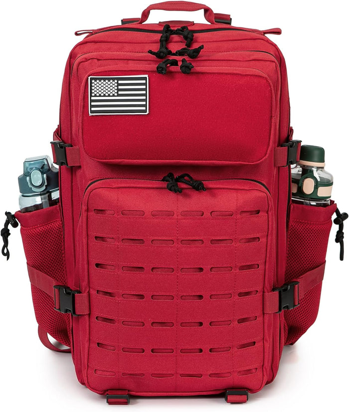QT&QY 25L/45L Military Tactical Backpack For Men Molle Daypack 3 Day Bug Out Bag Hiking Rucksack With Bottle Holder
