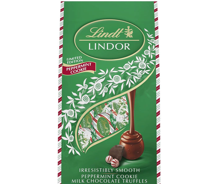 Lindt LINDOR Milk Chocolate Candy Truffles, Milk Chocolate with Melting Truffle Center, 15.2 oz. Bag