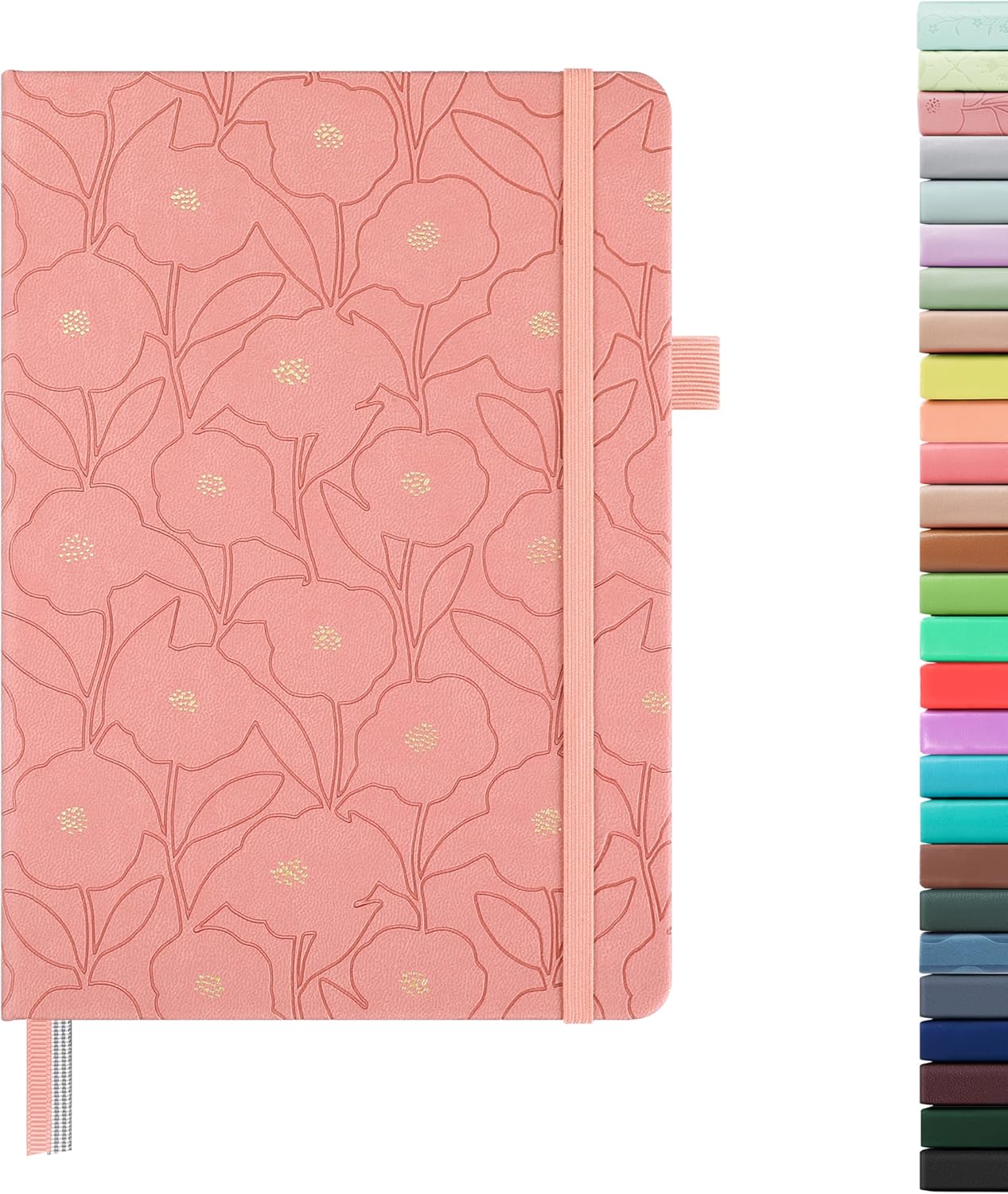 &And Per Se Lined Journal Notebook, 160 Pages, A5 5.7 x 8 inches College Ruled Thick Paper Notebook Journals for Writing, Hardcover Notebooks for Women Men Office School (1 Pack, Green)