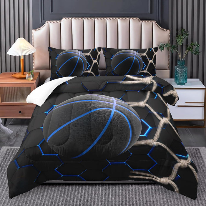 Dinosaur Comforter Set for Boys Twin,Kawaii Comforter Cute Bed Set，Dinosaur beeding Bed Quilt for and Girls Bedroom Decor,with 1 Quilt and 2 Pillowcases