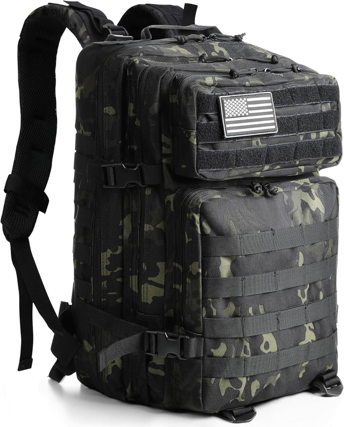Military Tactical Backpack for Men 45L Molle Army 3 Days Assault Pack Bug Out Bag Water Resistant