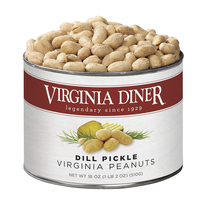 Virginia Diner Zatarain's Spicy Cajun Peanuts - Gourmet Cajun Peanuts Non-GMO, Preservative Free Gifts from Virginia Since 1929-18 Oz Can