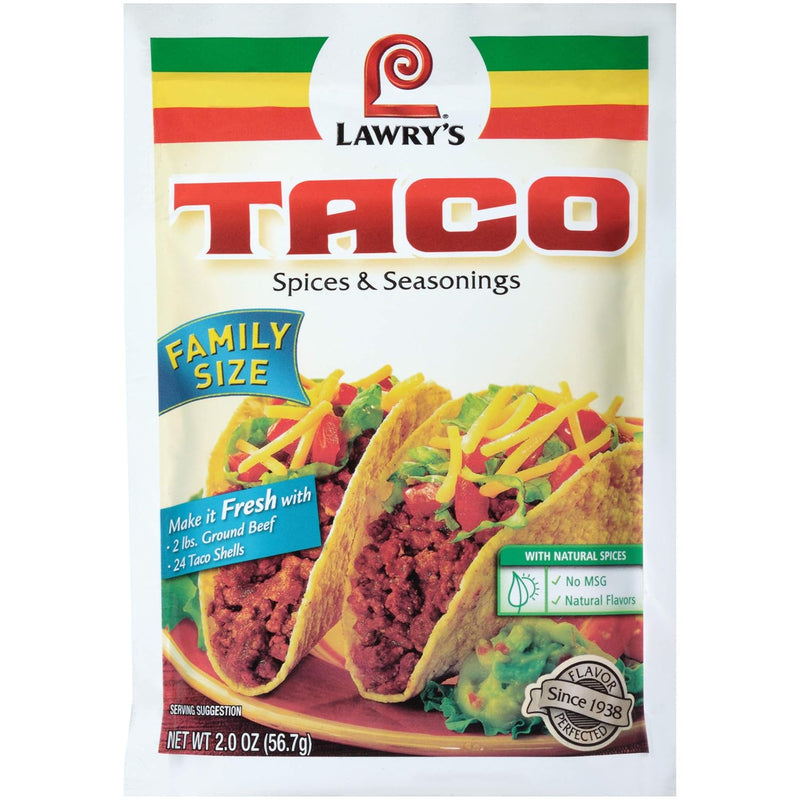 Lawry's Taco Spices & Seasonings Mix, 1 oz (Pack of 12)