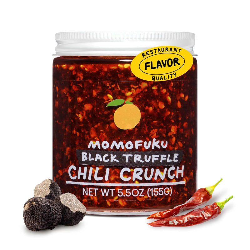 Momofuku Chili Crunch by David Chang, (5.5 Ounces), Chili Oil with Crunchy Garlic and Shallots, Spicy Chili Crisp