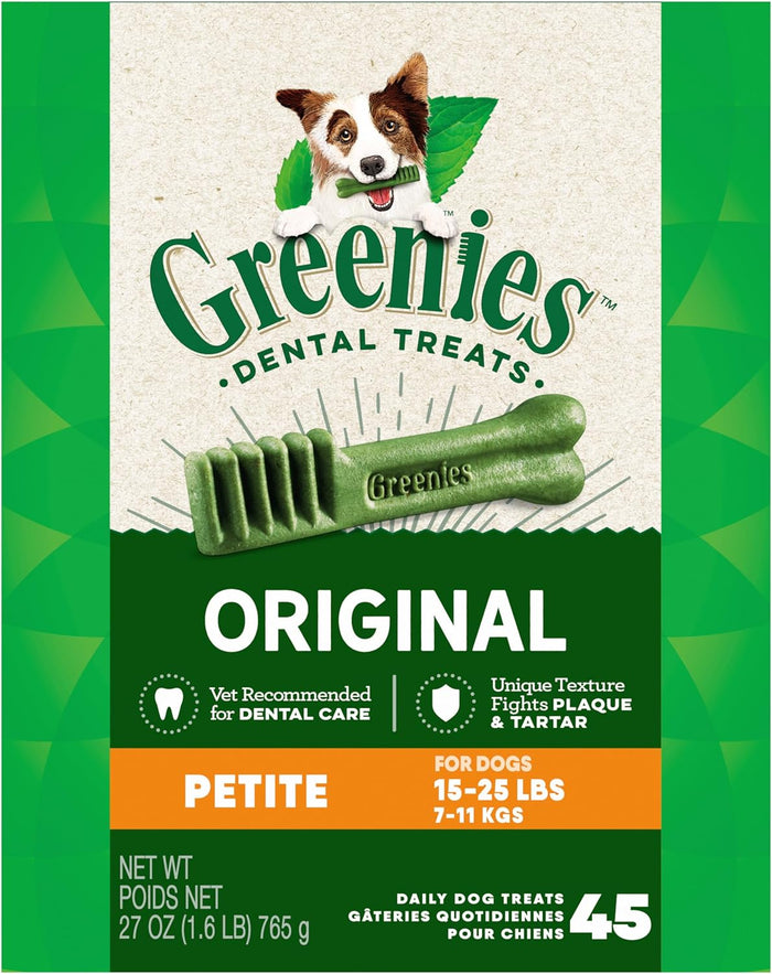 Greenies Original Petite Dental Dog Treats, 54 oz. Pack (90 Treats)