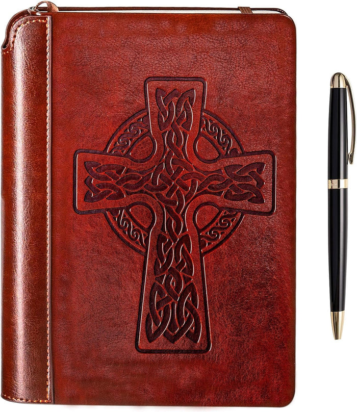 SETTINI® Tree of Life Journal Gift Set - Hardcover Vegan Leather, Unique Pen Holder, Lined, 192 Pages, 6 x 8.5 inches - Includes Pen for Writing and Travel - Christmas Gifts