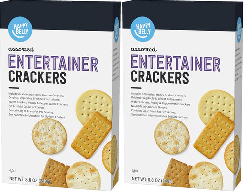 Amazon Brand – Happy Belly White Cheddar Cheese Cracker, 12.4 ounce (Pack of 1)