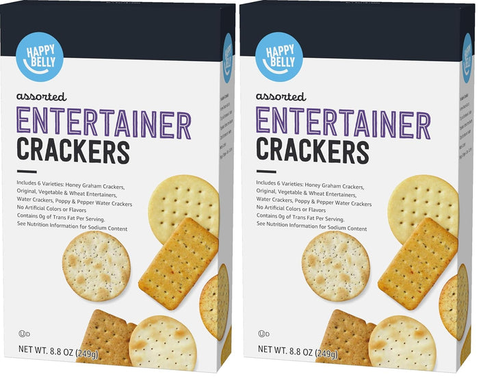 Amazon Brand – Happy Belly White Cheddar Cheese Cracker, 12.4 ounce (Pack of 1)