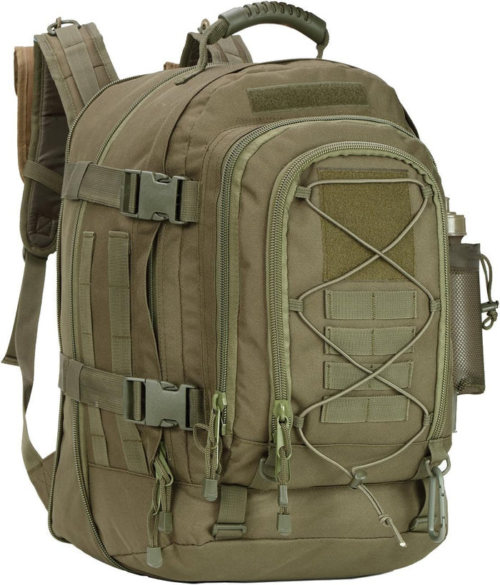 Large Tactical Backpack for Men Military Backpack with DIY System for Travel, Work,Camping,Hunting,Hiking,Sports (GRAY)