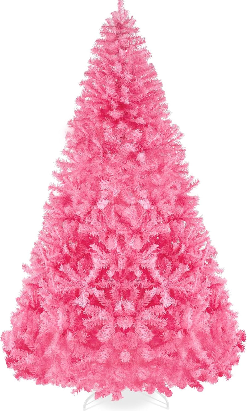 Best Choice Products Artificial Christmas Tree, 6ft Premium Unlit Hinged Design, Dense Branches Realistic Holiday Décor w/Easy Assembly, Base