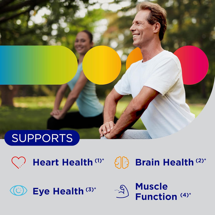 Centrum Minis Silver Multivitamin for Men 50 Plus, Multivitamin/Multimineral Supplement, Vitamin D3, B-Vitamins and Zinc, Non-GMO Ingredients, Supports Memory and Cognition in Older Adults - 280 Ct