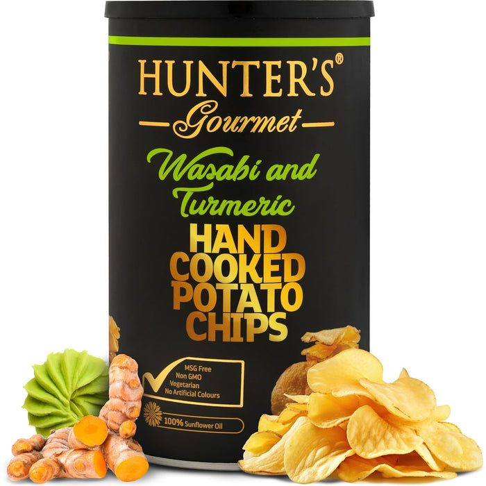 Hunter's Gourmet Truffle Chips | No Cholesterol | Preservatives-Free | No Artificial Colors | Hand-Cooked | Vegan Truffle Lover | Made in a Nut-Free Facility | Great for Special Occasions | Pack of 8