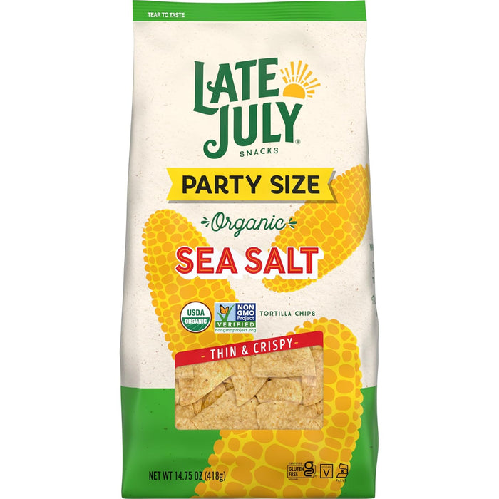 Late July Sea Salt Organic Tortilla Chips, 10.1 Oz Bag