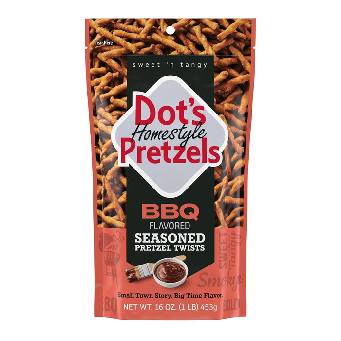 Dot's Pretzels Original Seasoned Pretzel Twist Snack, 16oz Grocery Sized Bag