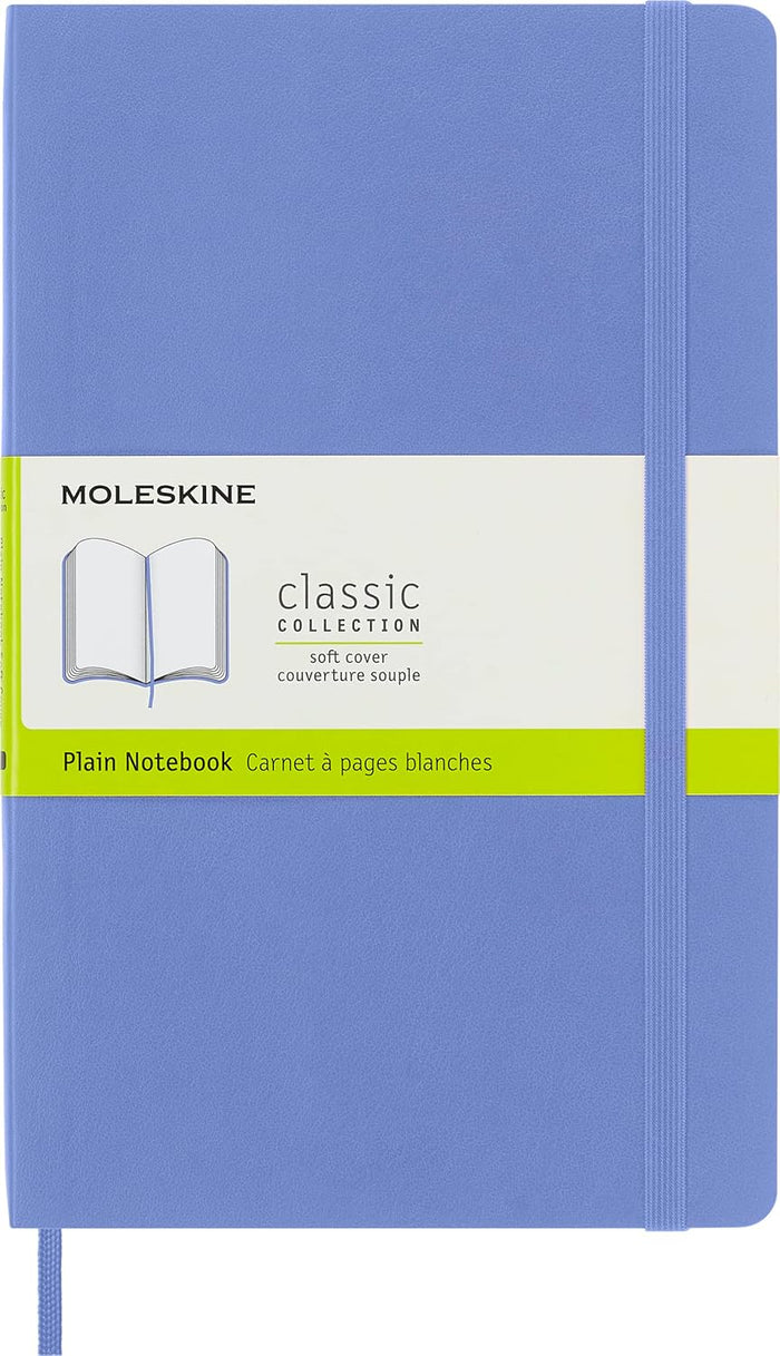 Moleskine Classic Notebook, Soft Cover, Large (5" x 8.25") Dotted, Sapphire Blue, 192 pages