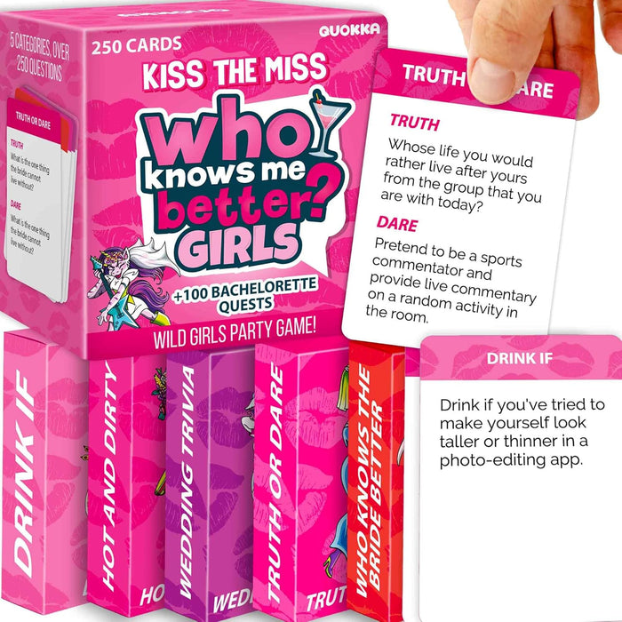 QUOKKA Who Knows Me Better? - Hot & Wild Edition | Bold & Spicy Party Card Game for Adults Only | 500+ Daring Questions to Expose Your Friends’ Deepest Desires