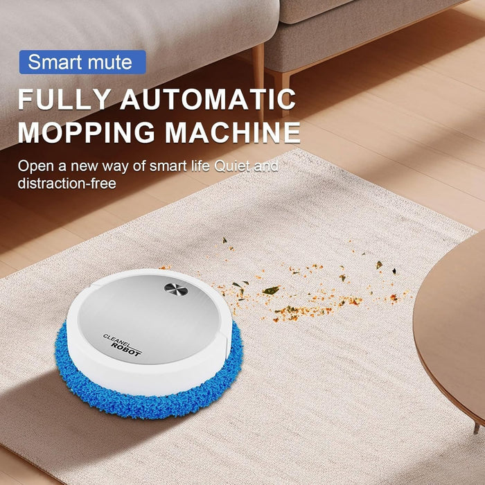 Robot Mop,Robot Vacuum Cleaner, Intelligent Wet Dry Robot, Rechargeable, Ultra-Thin and Silent, Wireless Auto Sweeping & Mopping,Suitable for Floors and Tiles