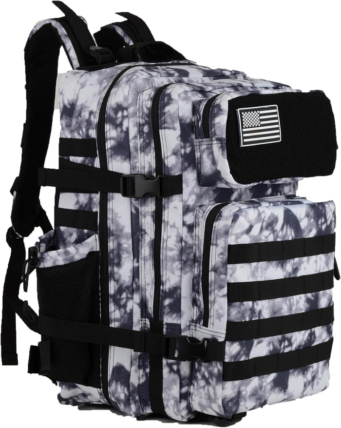 gracedon Military Tactical Backpack for Men and Women Army Camping Daypack Bug out Bag 45l Asault Pack for Travel Hiking (Black)