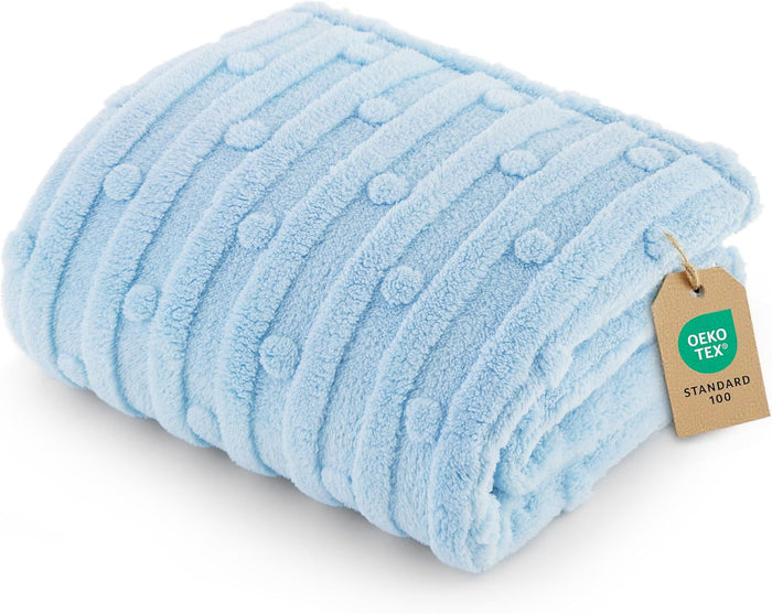 Bedsure Dog Blankets for Small Dogs Washable - Fluffy Fuzzy Cat Puppy Blanket with Premium 300GSM Coral Fleece Soft for Pet Kitten Doggy, White, 25x35IN