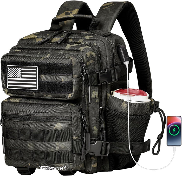15L Mini Tactical Backpack Small Tactical Backpack for Women, Military Backpack for Gym, Hiking, Daily (Purple Nebula-15L)